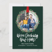 Carte de vacances de nouvelle couronne Annonce de (Devant)