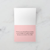 Carte de vacances de paix de pâque (Intérieur)