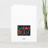 Carte de vacances de paix personnalisée (Dos)