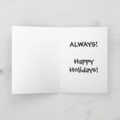 Carte de vacances de paix personnalisée (Intérieur)