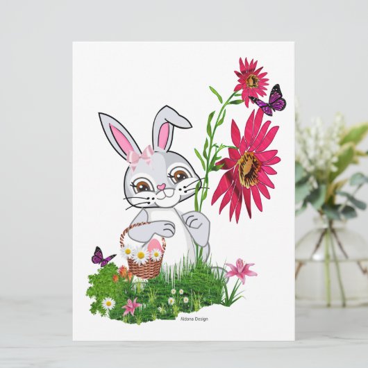 Carte de vacances de Pâques (Debout devant)