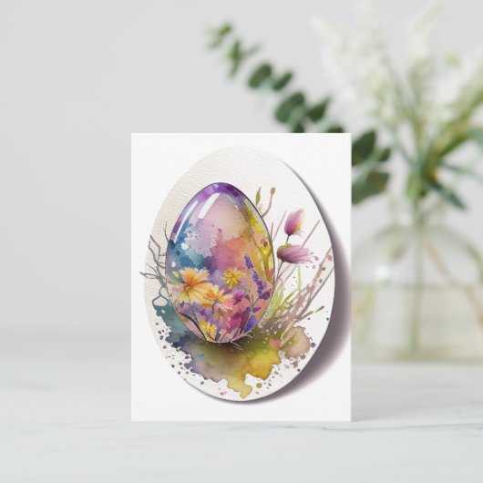 Carte de vacances de Pâques (Debout devant)