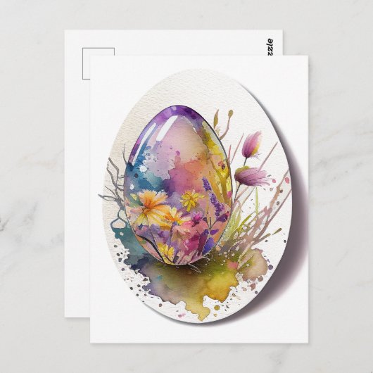 Carte de vacances de Pâques (Devant / Derrière)