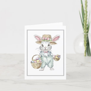Carte de vacances de Pâques Bunny