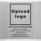 Carte de vacances de Pâques Business Grey Triple (Intérieur au milieu)