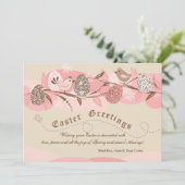 Carte de vacances de Pâques Chicks (Debout devant)