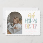 Carte de vacances de Pâques Hoppy (Devant)