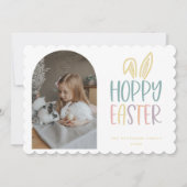 Carte de vacances de Pâques Hoppy (Devant)