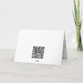 Carte de vacances de Pâques lapin mignon pour enfa (Dos)