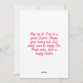 Carte de vacances de Pâques personnalisée avec pho (Dos)