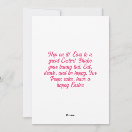 Carte de vacances de Pâques personnalisée avec pho (Dos)