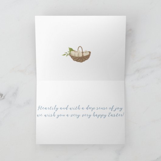 Carte de vacances de Pâques Peter Rabbit (Intérieur)