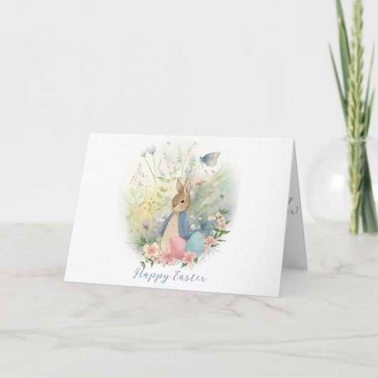 Carte de vacances de Pâques Peter Rabbit (Devant)