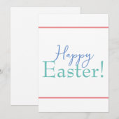 Carte de vacances de Pâques pour amis et famille (Devant / Derrière)