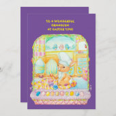 Carte de vacances de Pâques pour petits-fils (Devant / Derrière)