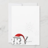 Carte de vacances de photo du casquette de Père (Dos)