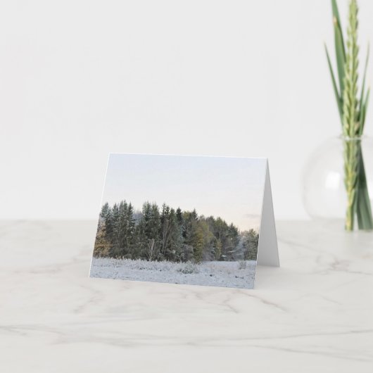 Carte de vacances de première neige (Devant)