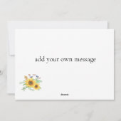 carte de vacances de printemps (Dos)