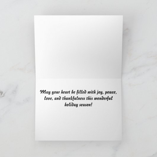 Carte de vacances de puma (Intérieur)