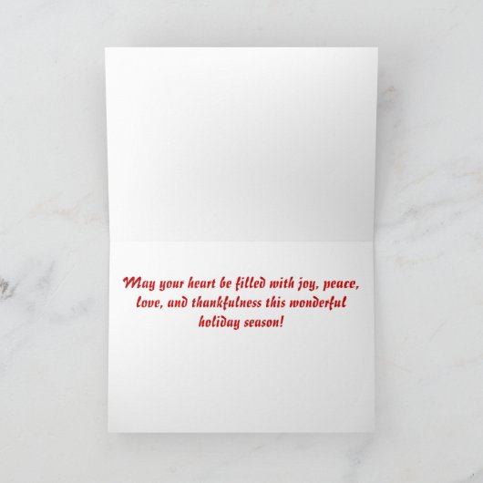 Carte de vacances de puma (Intérieur)