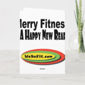 Carte de vacances de régime et de forme physique (Dos)