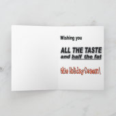 Carte de vacances de régime et de forme physique (Intérieur)