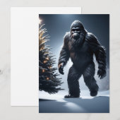 Carte de vacances de Sasquatch (Devant / Derrière)