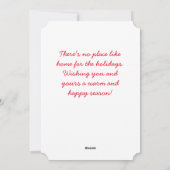 carte de vacances de scène de neige aquarelle  (Dos)