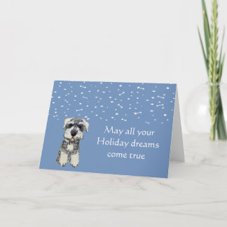 Carte de vacances de Schnauzer