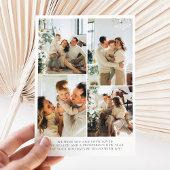 Carte de vacances de script boho élégant moderne 