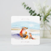 Carte de vacances de Snowy Foxes Flat (Debout devant)