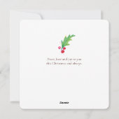 Carte de vacances de Snowy Foxes Flat (Dos)