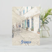 Carte de vacances de Spetses Grèce – Traditionnel (Debout devant)