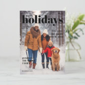 Carte de vacances de style magazine - Titre supéri (Debout devant)