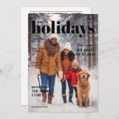 Carte de vacances de style magazine - Titre supéri (Devant / Derrière)