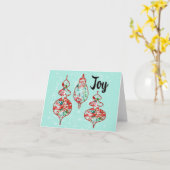 Carte de vacances de style Vintage (Fleur jaune)