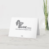 Carte de vacances de sucre de canne de panda (Dos)