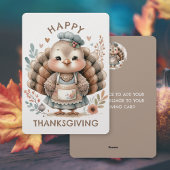 Carte de vacances de Thanksgiving