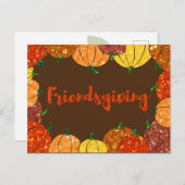 Carte de vacances de Thanksgiving (Devant / Derrière)