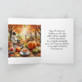 Carte de vacances de Thanksgiving Brother & Family (Intérieur)
