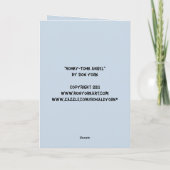 carte de vacances de tonk de honky (Dos)