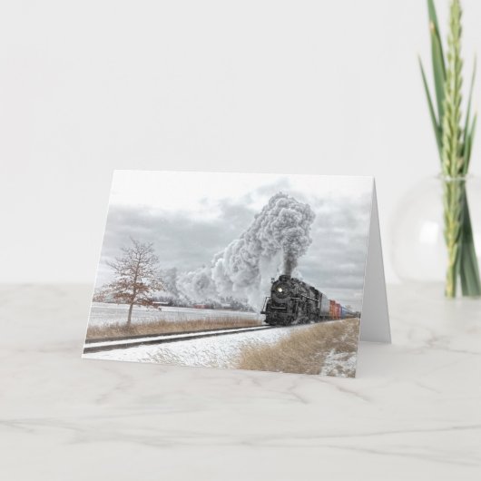 Carte de vacances de train de vacances (Devant)