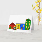 Carte de vacances de Train Town de Jingle Claws (Fleur jaune)