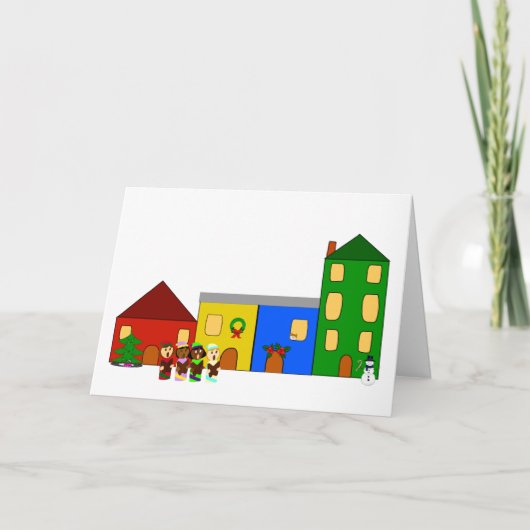 Carte de vacances de Train Town de Jingle Claws (Devant)