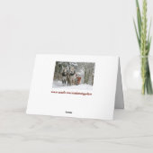 carte de vacances de traîneau (Dos)