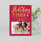 Carte de vacances de vacances de vacances moderne  (Debout devant)