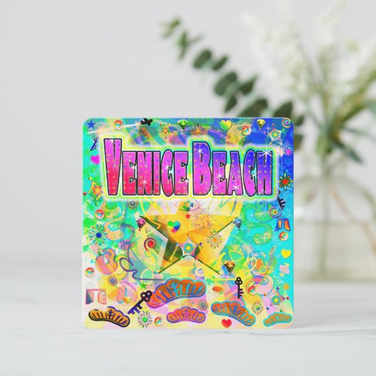 Carte de vacances de Venice Beach (Debout devant)