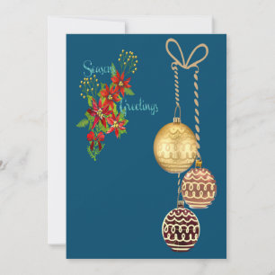 Carte de vacances de voeux de saison