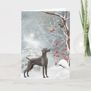 Carte de vacances de Weimaraner