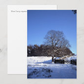 Carte de vacances de Winter Tree Lyme Park (Devant / Derrière)